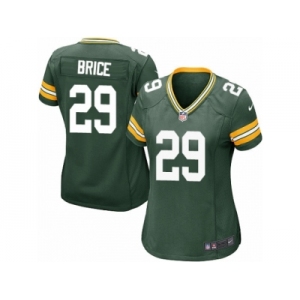Women Nike Green Bay Packers #29 Kentrell Brice Game Green Team Color NFL Jersey