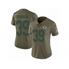 Women Nike Green Bay Packers #39 Demetri Goodson Limited Olive 2017 Salute to Service NFL Jersey
