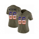Women Nike Green Bay Packers #66 Ray Nitschke Limited Olive USA Flag 2017 Salute to Service NFL Jersey