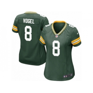 Women Nike Green Bay Packers #8 Justin Vogel Game Green Team Color NFL Jersey
