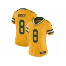 Women Nike Green Bay Packers #8 Kentrell Brice Limited Gold Rush Vapor Untouchable NFL Jersey