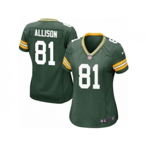 Women Nike Green Bay Packers #81 Geronimo Allison Game Green Team Color NFL Jersey