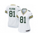 Women Nike Green Bay Packers #81 Geronimo Allison Game White NFL Jersey