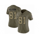 Women Nike Green Bay Packers #81 Geronimo Allison Limited Olive Camo 2017 Salute to Service NFL Jersey