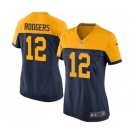 Women's Green Bay Packers #12 Aaron Rodgers Game Navy Blue Alternate Football Jersey