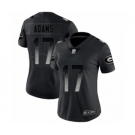 Women's Green Bay Packers #17 Davante Adams Limited Black Smoke Fashion Limited Football Jersey