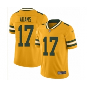 Women's Green Bay Packers #17 Davante Adams Limited Gold Inverted Legend Football Jersey