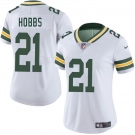 Women's Green Bay Packers #21 Nate Hobbs White 2025 Vapor Untouchable Limited Stitched Jersey