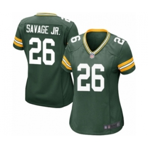 Women's Green Bay Packers #26 Darnell Savage Jr. Game Green Team Color Football Jersey