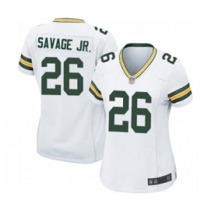 Women's Green Bay Packers #26 Darnell Savage Jr. Game White Football Jersey