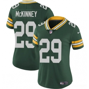 Women's Green Bay Packers #29 Xavier McKinney Green Vapor Limited Football Stitched Jersey