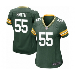 Women's Green Bay Packers #55 Za'Darius Smith Game Green Team Color Football Jersey