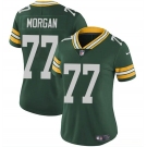 Women's Green Bay Packers #77 Jordan Morgan Green 2024 Draft Vapor Untouchable Limited Football Stitched Jersey