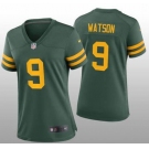 Women's Green Bay Packers #9 Christian Watson Green Legend Stitched Football Jersey