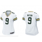 Women's Green Bay Packers #9 Christian Watson White Vapor Untouchable Limited Stitched Football Jersey