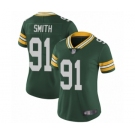 Women's Green Bay Packers #91 Preston Smith Green Team Color Vapor Untouchable Limited Player Football Jersey
