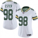Women's Green Bay Packers #98 James Ester White 2025 Vapor Untouchable Limited Football Stitched Jersey