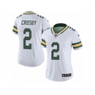 Women's Nike Green Bay Packers #2 Mason Crosby Limited White Rush NFL Jersey