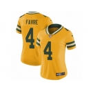 Women's Nike Green Bay Packers #4 Brett Favre Limited Gold Rush NFL Jersey