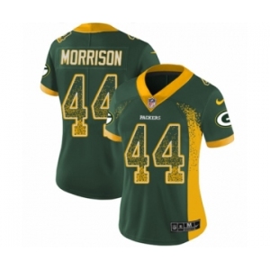 Women's Nike Green Bay Packers #44 Antonio Morrison Limited Green Rush Drift Fashion NFL Jersey