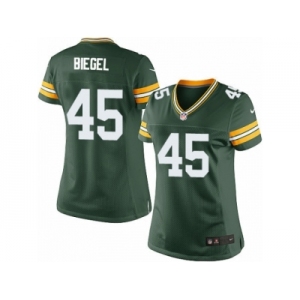 Women's Nike Green Bay Packers #45 Vince Biegel Limited Green Team Color NFL Jersey