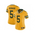 Women's Nike Green Bay Packers #5 Paul Hornung Limited Gold Rush NFL Jersey