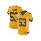 Women's Nike Green Bay Packers #53 Nick Perry Limited Gold Rush NFL Jersey