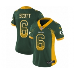 Women's Nike Green Bay Packers #6 JK Scott Limited Green Rush Drift Fashion NFL Jersey