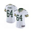Women's Nike Green Bay Packers #64 Mike Pennel Limited White Rush NFL Jersey