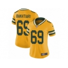 Women's Nike Green Bay Packers #69 David Bakhtiari Limited Gold Rush NFL Jersey