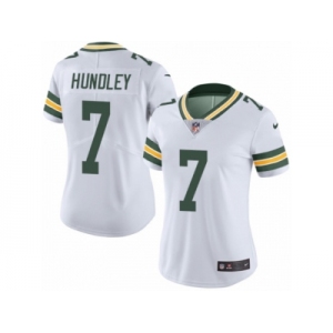 Women's Nike Green Bay Packers #7 Brett Hundley Limited White Rush NFL Jersey