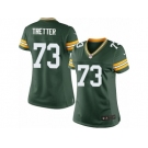 Women's Nike Green Bay Packers #73 JC Tretter Limited Green Team Color NFL Jersey