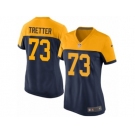 Women's Nike Green Bay Packers #73 JC Tretter Limited Navy Blue Alternate NFL Jersey