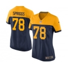 Women's Nike Green Bay Packers #78 Jason Spriggs Game Navy Blue Alternate NFL Jersey