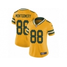 Women's Nike Green Bay Packers #88 Ty Montgomery Limited Gold Rush NFL Jersey
