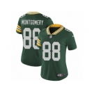 Women's Nike Green Bay Packers #88 Ty Montgomery Vapor Untouchable Limited Green Team Color NFL Jersey