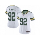 Women's Nike Green Bay Packers #92 Reggie White Limited White Rush NFL Jersey