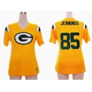 nike women nfl green bay packers #85 jennings field flirt fashion yellow[nike 2012]