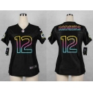 nike women nfl jerseys green bay packers #12 rodgers black[nike fashion]