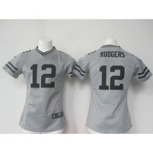 nike women nfl jerseys green bay packers #12 rodgers gray[nike]