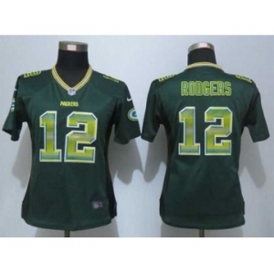 nike women nfl jerseys green bay packers #12 rodgers green[Strobe Limited]