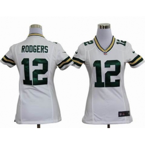 nike women nfl jerseys green bay packers #12 rodgers white[nike]