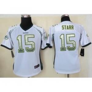 nike women nfl jerseys green bay packers #15 starr white[Elite drift fashion]