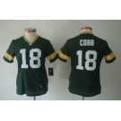 nike women nfl jerseys green bay packers #18 cobb green[nike limited]