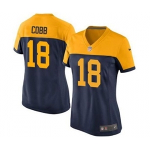 nike women nfl jerseys green bay packers #18 randall cobb yellow-blue[nike]