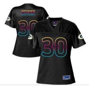 nike women nfl jerseys green bay packers #30 kuhn black[nike fashion]