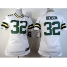 nike women nfl jerseys green bay packers #32 benson white[nike