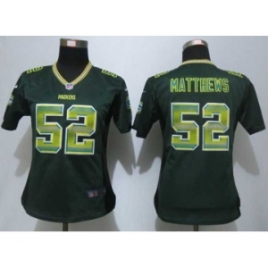 nike women nfl jerseys green bay packers #52 clay matthews green[Strobe Limited]