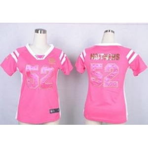 nike women nfl jerseys green bay packers #52 clay matthews pink[fashion Rhinestone sequins]
