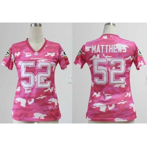 nike women nfl jerseys green bay packers #52 clay matthews pink[fashion camo]